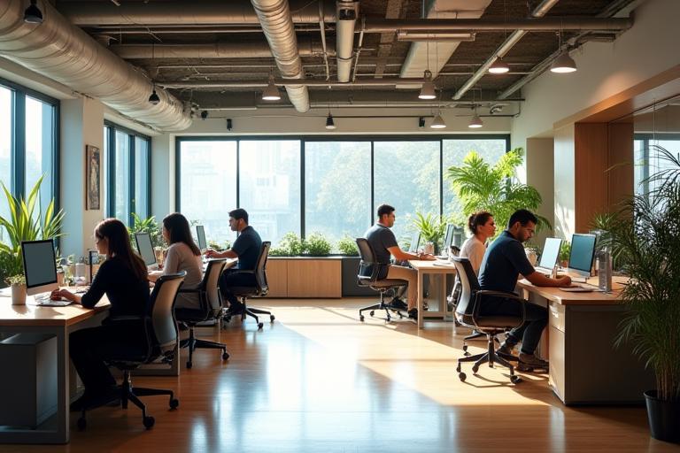 KoalaTech open office workspace